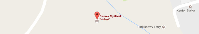 Mapa Dworek Myśliwski Hubert
